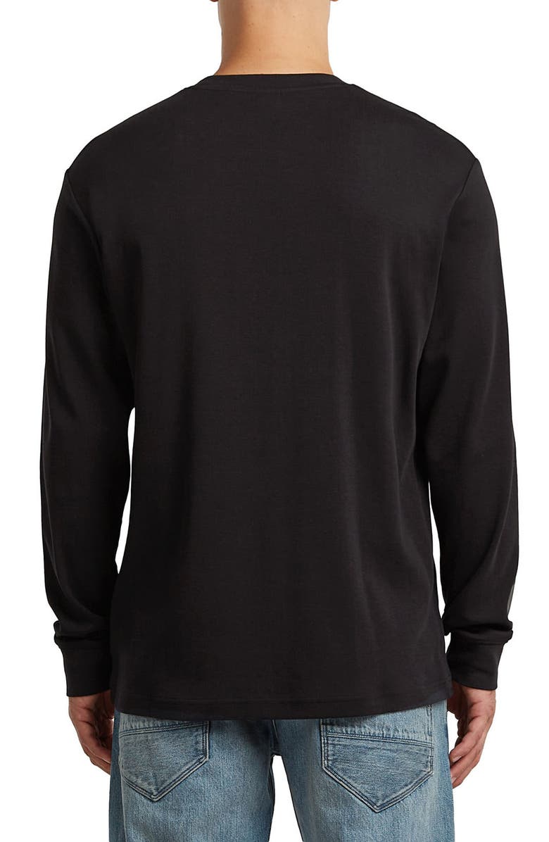 G-STAR AMS 89 Logo Graphic Long Sleeve T-Shirt, Alternate, color, Dark Black