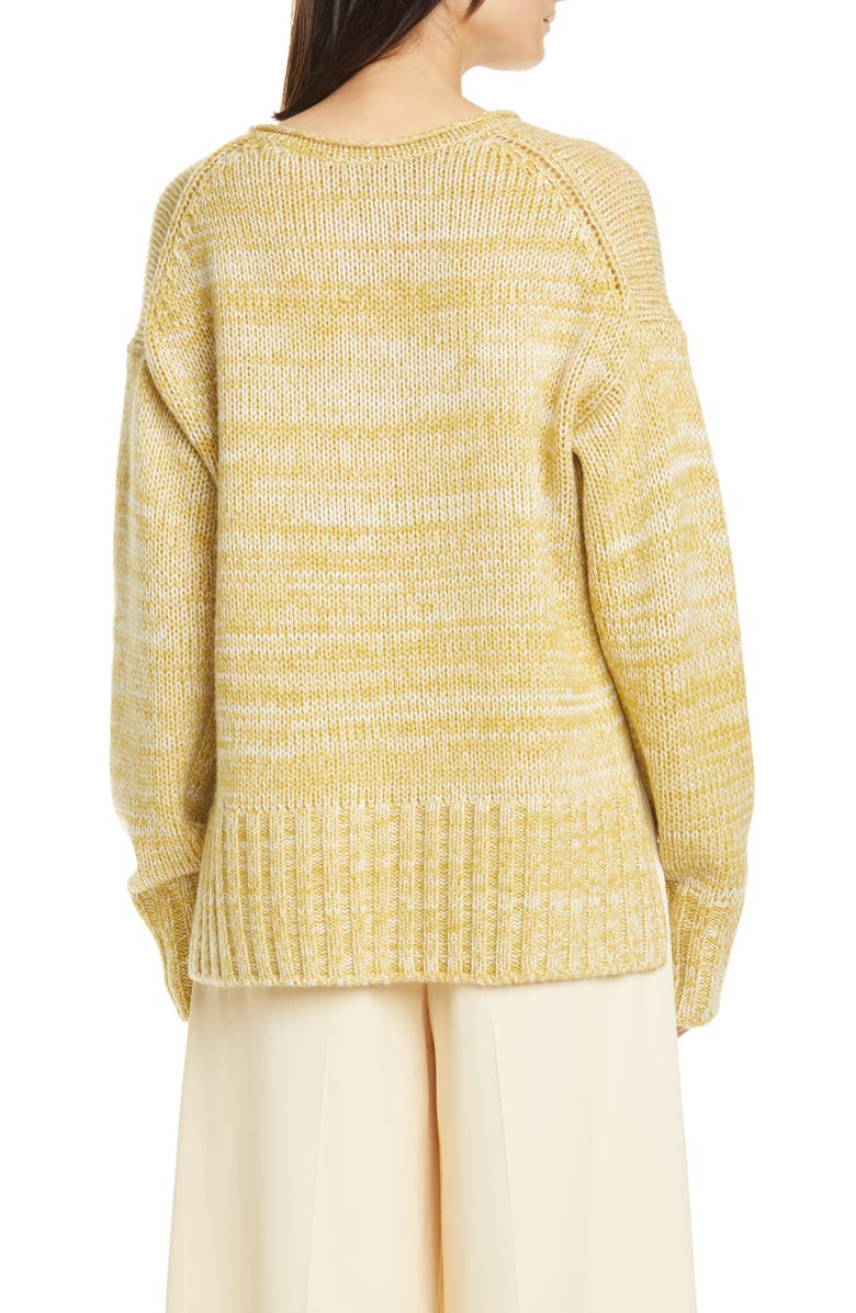 Vince Camuto Marled Slit Sweater, Alternate, color, 