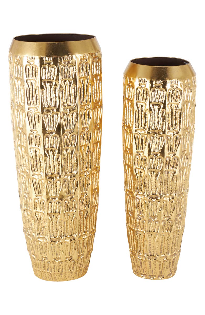 VIVIAN LUNE HOME Set of 2 Textured Vases, Alternate, color,