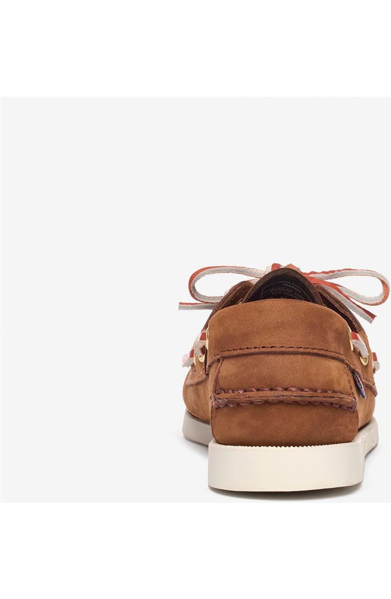 Sebago Portland Nubuck Womans Boat Shoes, Alternate, color, Brown Dk-Yellow Gold