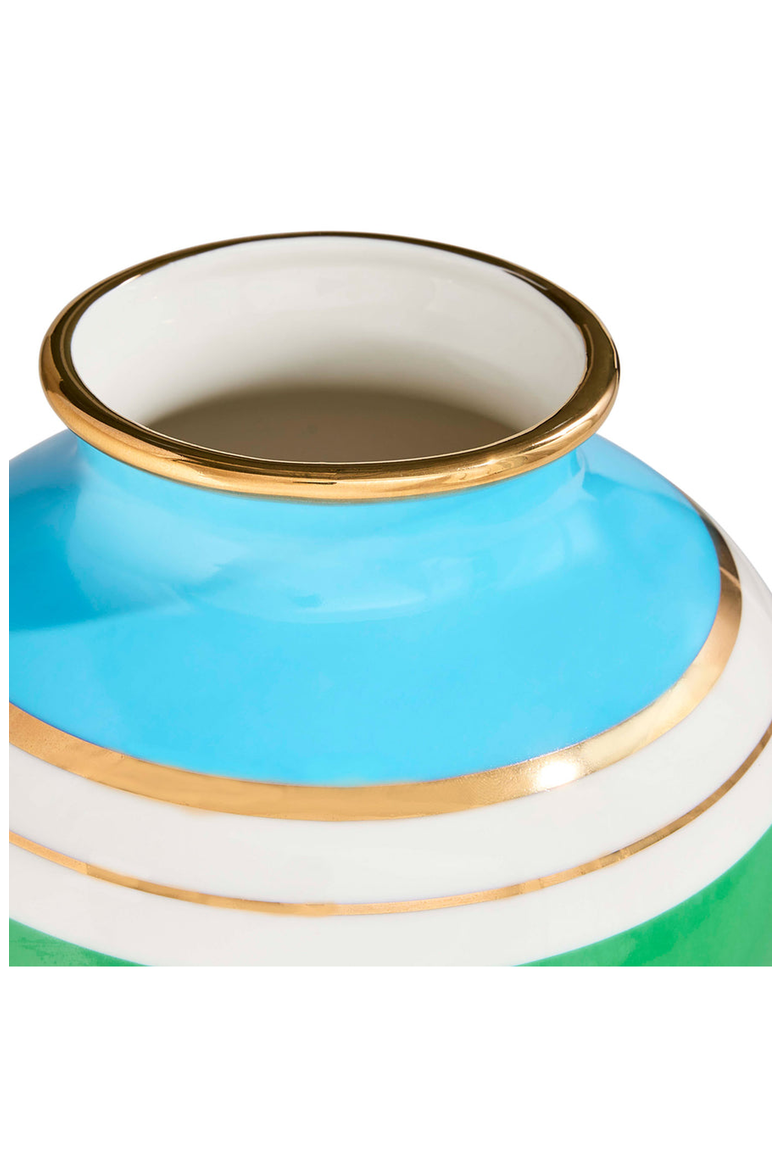 Portofino Urn Vase, Alternate, color, Green / White / Blue