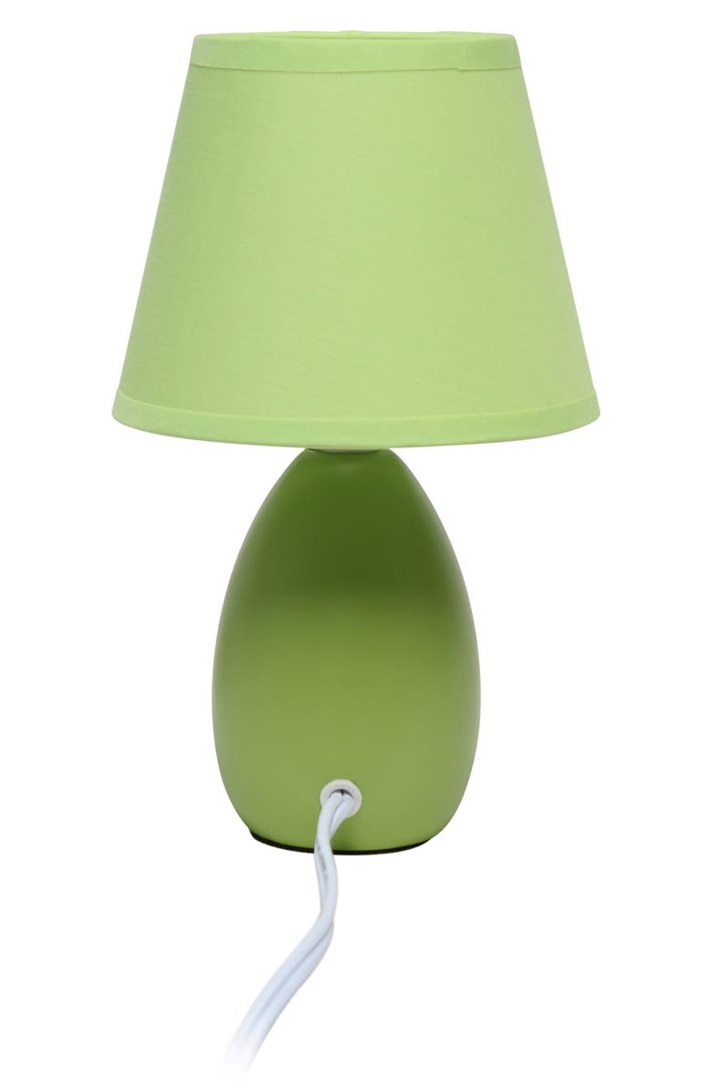 LALIA HOME Egg Oval Table Lamp, Alternate, color, Green