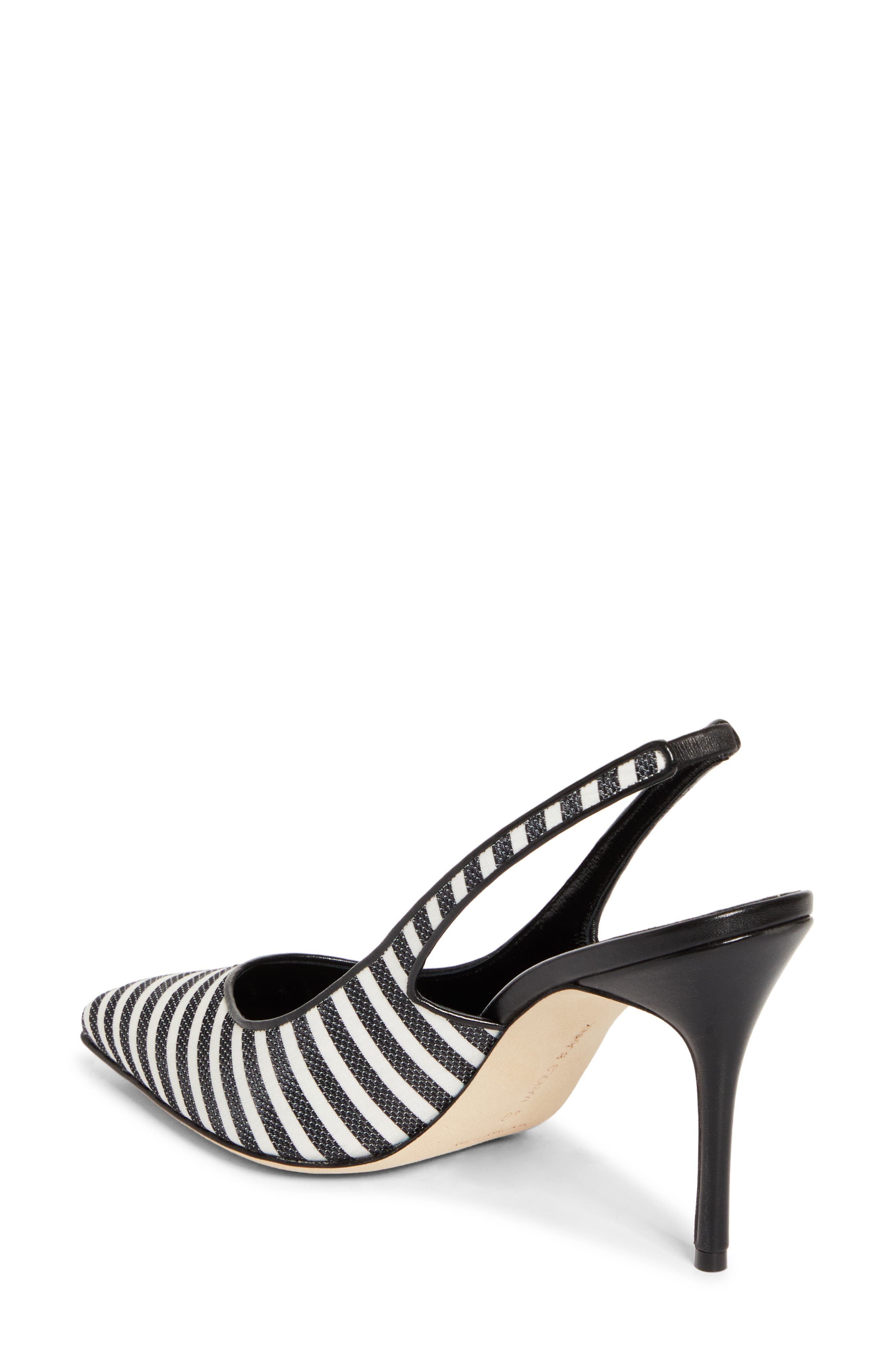 Manolo Blahnik Allurafia Stripe Slingback Pump, Alternate, color, 