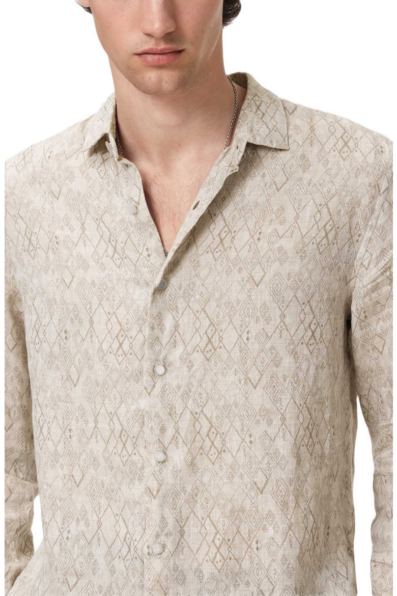 Thompsom Linen Button-Up Shirt, Alternate, color, LIGHT KHAKI