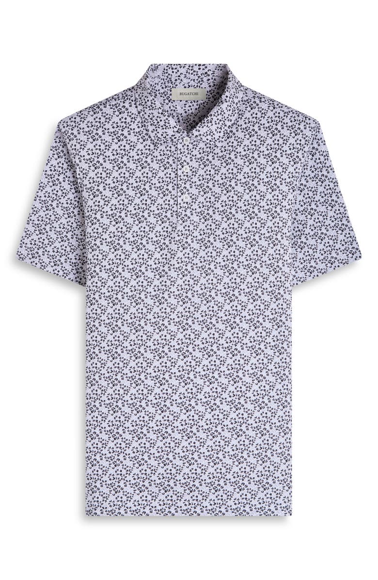 Bugatchi Victor OoohCotton<sup>®</sup> Floral Polo, Alternate, color, Black