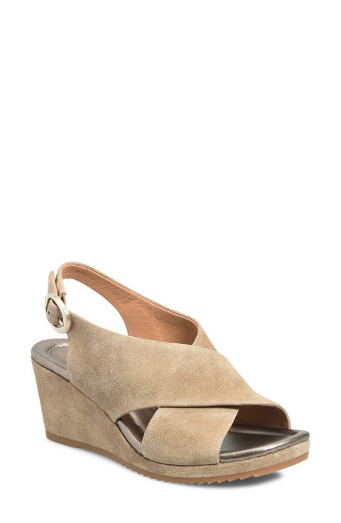 Isabeth Slingback Platform Wedge Sandal (Women)