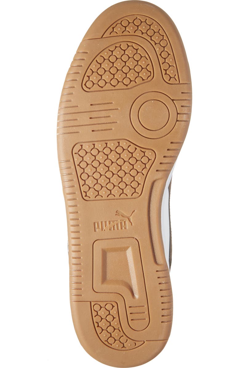 PUMA Rebound Layup High Top Sneaker, Alternate, color, Chocolate Brown/ Puma White