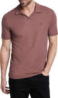 John Varvatos Leroy Johnny Collar Solid Piqué Polo