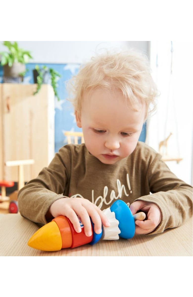 HABA Threading Game Rocket Dexterity Toy for Ages 2+, Alternate, color,