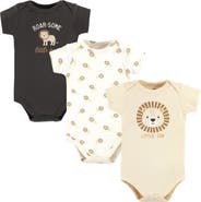 Hudson Baby Soft Cotton Bodysuit Triple Pack