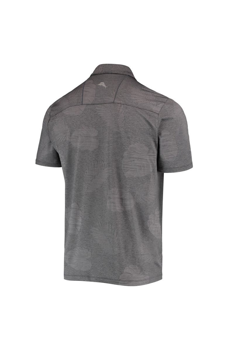 Tommy Bahama Men's Tommy Bahama Charcoal Arizona Cardinals Palm Coast Delray Frond Allover IslandZone Polo, Alternate, color,