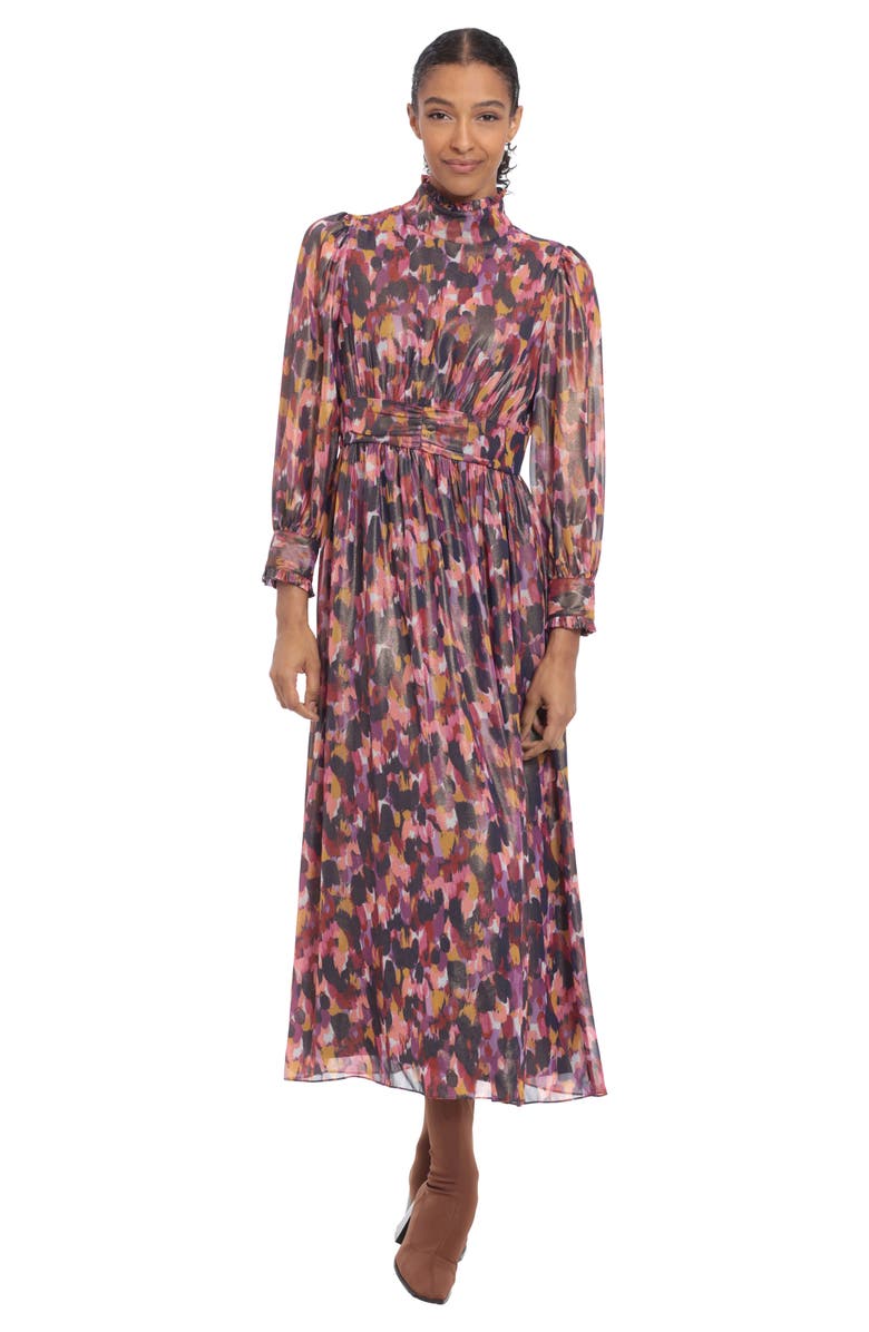 DONNA MORGAN FOR MAGGY Long Sleeve Maxi Dress, Alternate, color, 