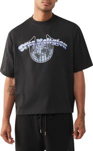 True Religion Chrome Logo Boxy Graphic T-Shirt