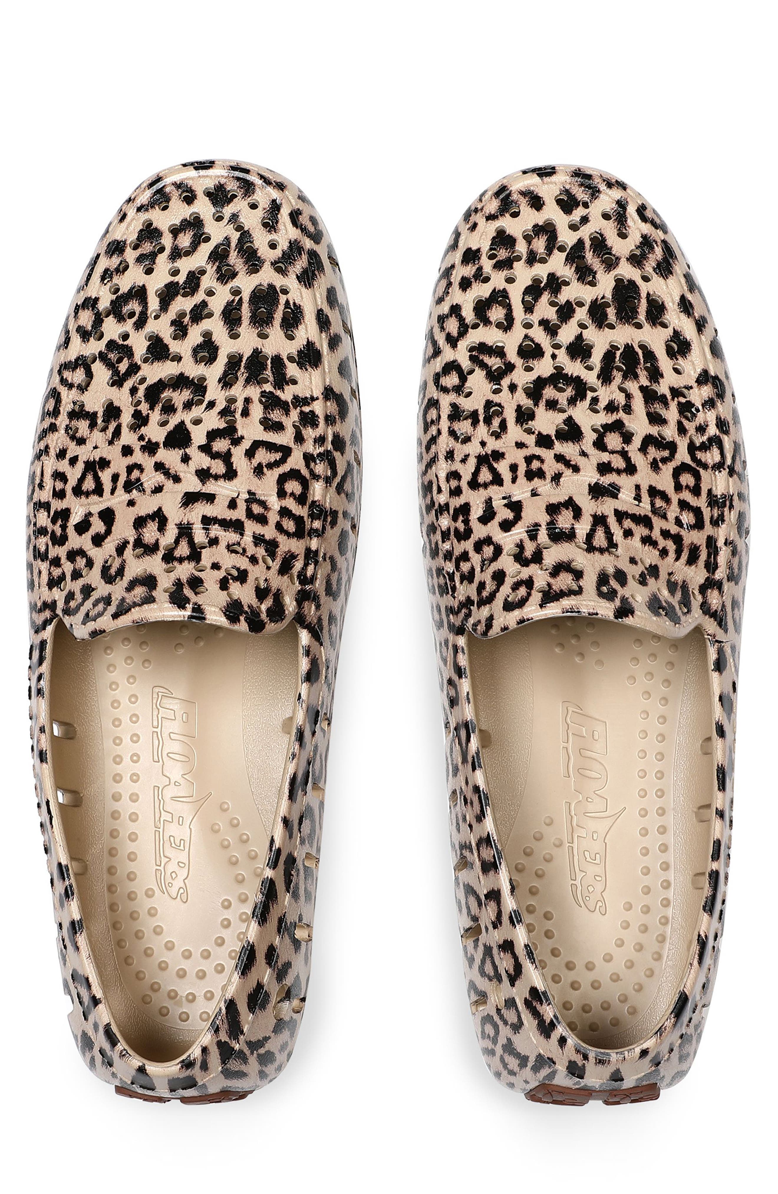 FLOAFERS Country Club Molded Driver Loafer, Alternate, color, Cheetah/ Chocolate