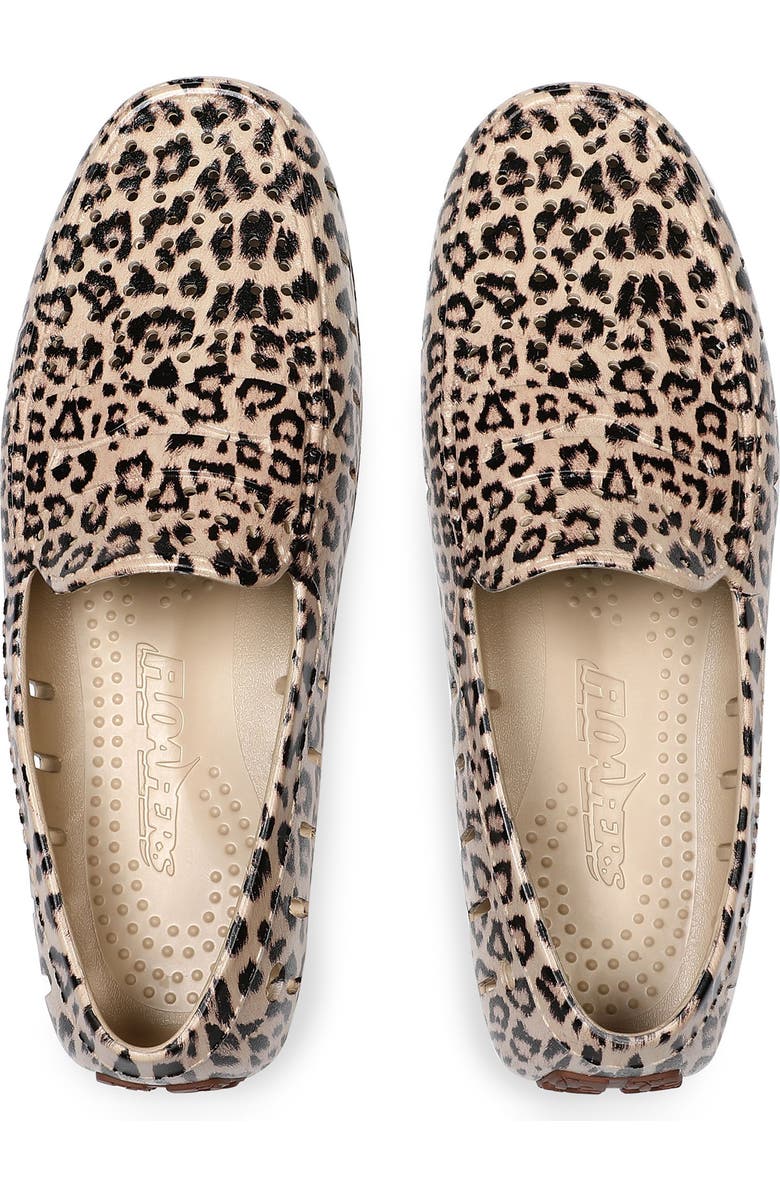 FLOAFERS Country Club Molded Driver Loafer, Alternate, color, Cheetah/ Chocolate