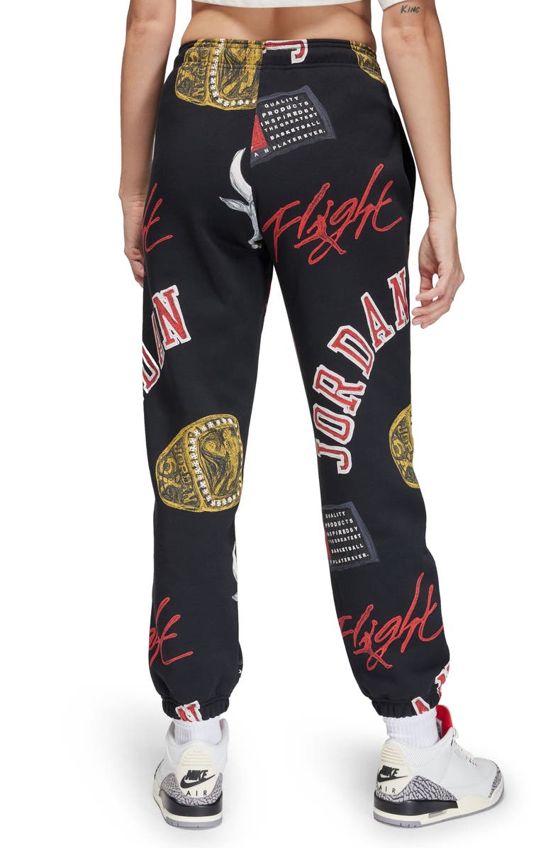 Jordan Brooklyn Print Fleece Sweatpants, Alternate, color,