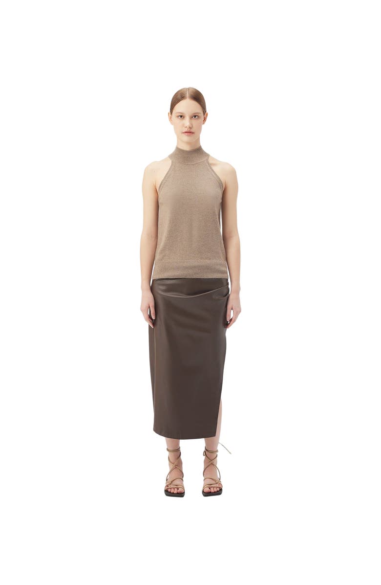 GOBI Mongolian Cashmere Cashmere Turtleneck Top, Main, color, Taupe