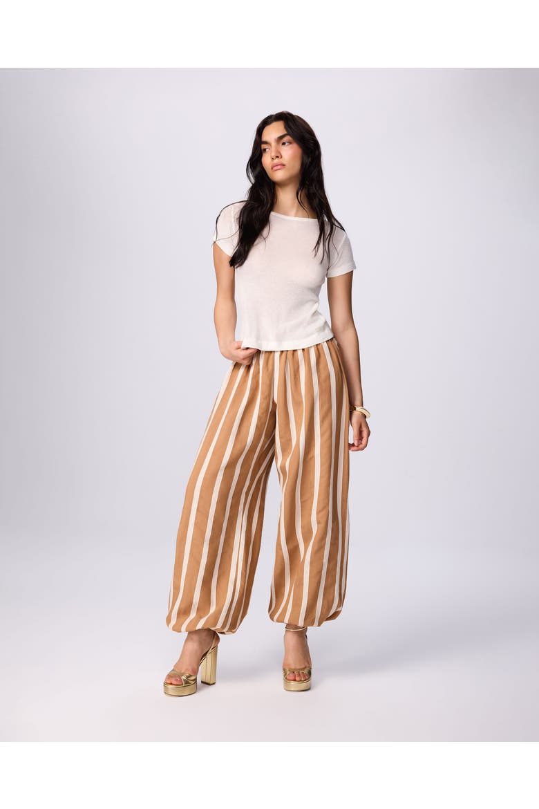 Ismene Stripe Harem Pant, Alternate, color, Cosmic Dust Stripe