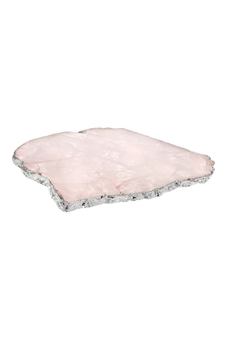 Kiva Large Stone Platter, Main, color, ROSE QUARTZ