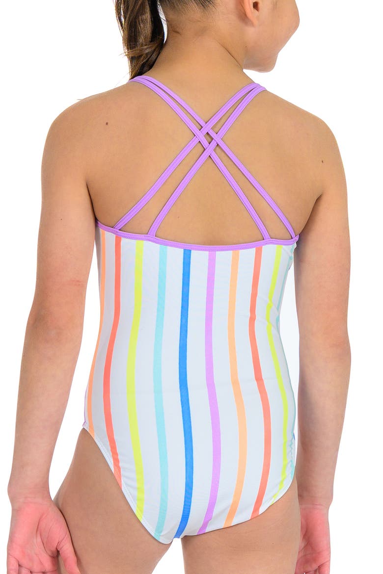 Candy Stripes Strappy One Piece Swimsuit, Alternate, color, Candy Stripes