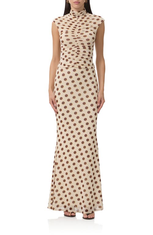 Afrm Jolie Mock Neck Sleeveless Top In Multi