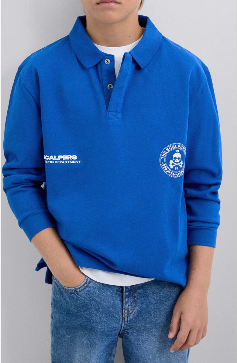 Scalpers Jerseylspolo Kids, Alternate, color, Blue