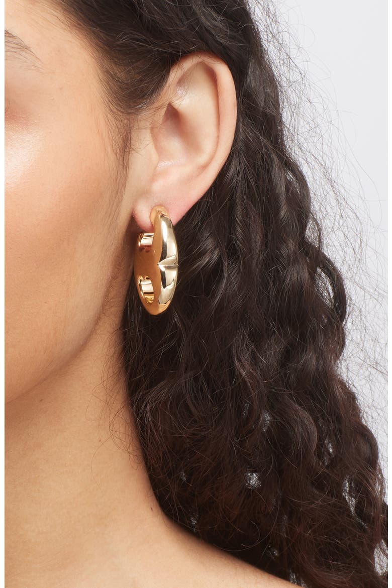 Gemini Link Earring, Alternate, color, LIGHT BRASS