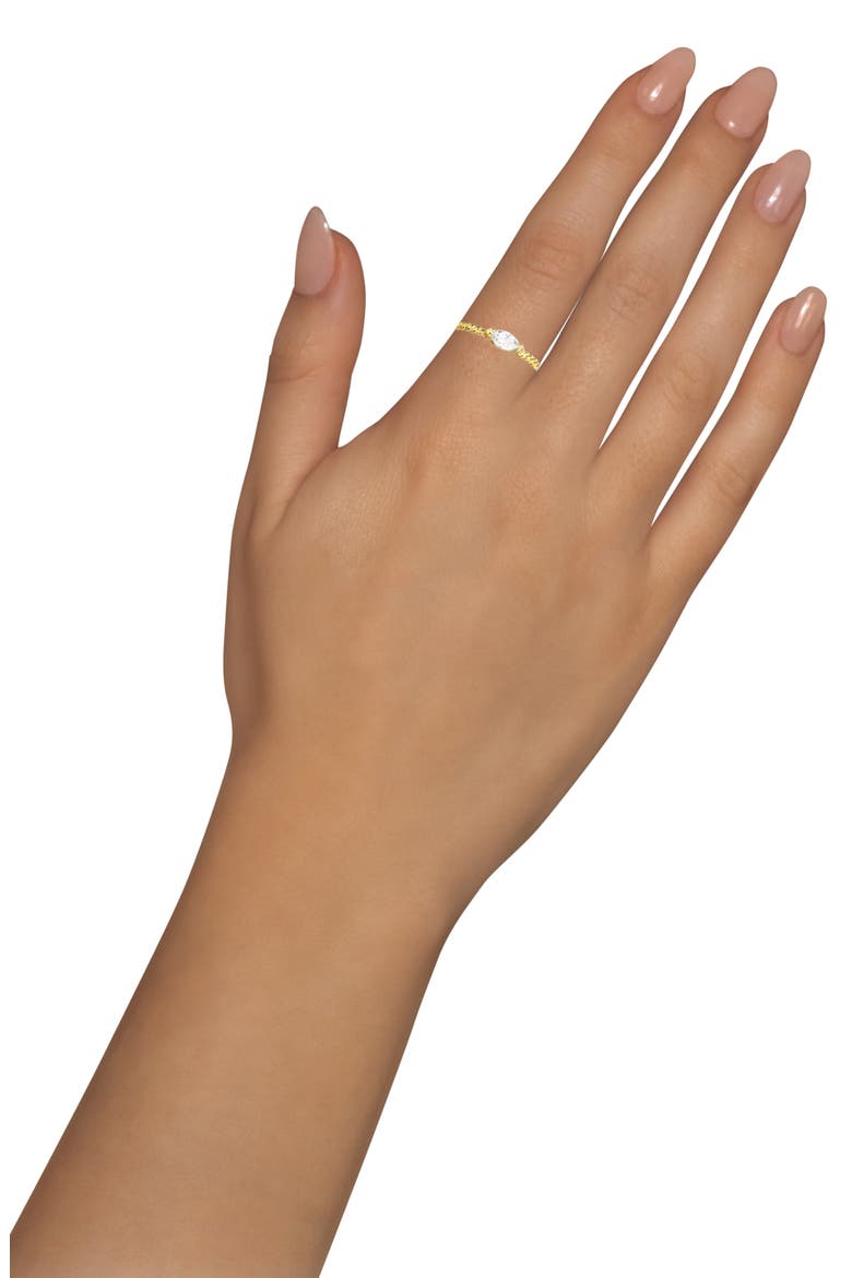 Delicate Marquise Twisted Band Stackable Ring, Alternate, color, GOLD