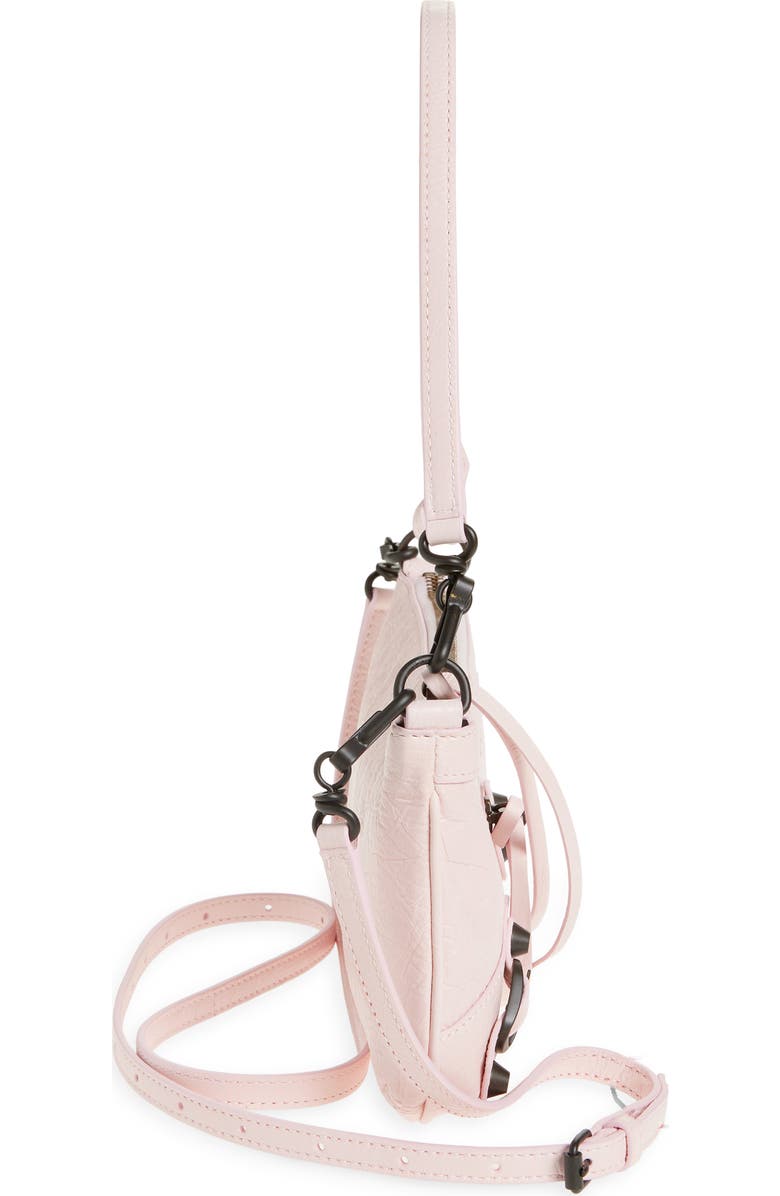 Balenciaga Le City Leather Pouch on a Strap, Alternate, color, Petal Pink
