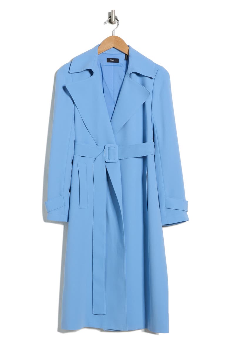 Oaklane Sport Trench Coat, Alternate, color, WILD BLUE