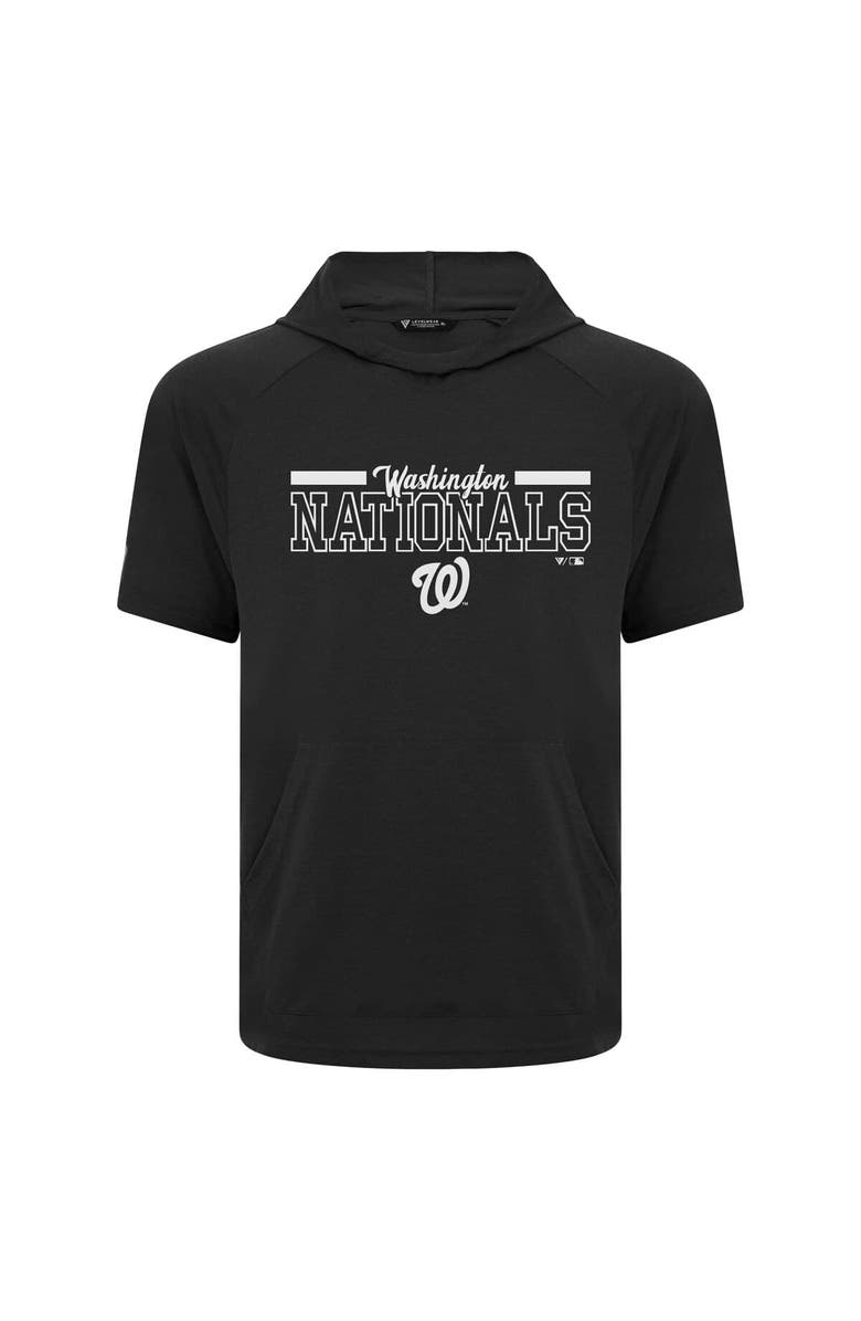 LEVELWEAR Men's Levelwear Black Washington Nationals Phase Vanguard Hoodie T-Shirt, Alternate, color, Black