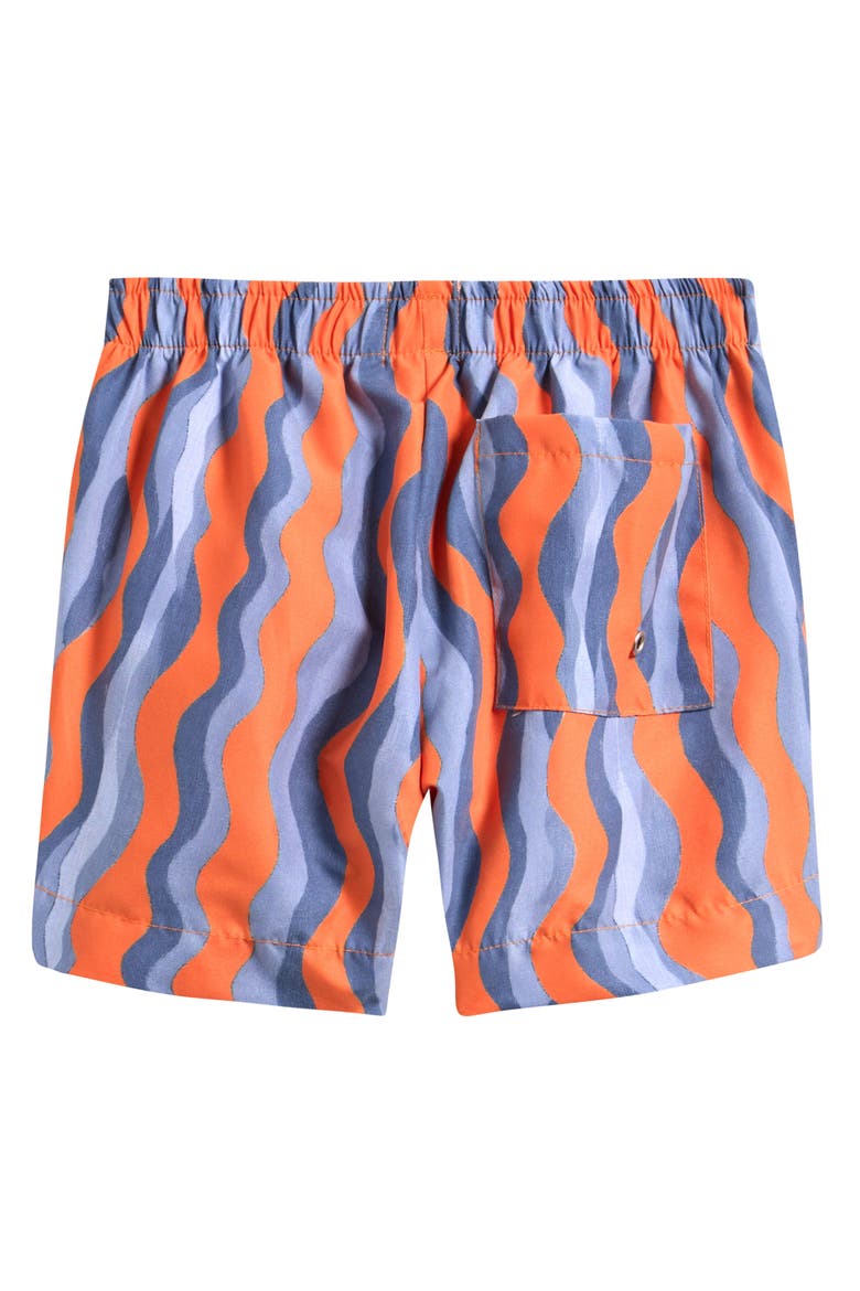 Kids' Print Swim Trunks, Alternate, color, ORANGE