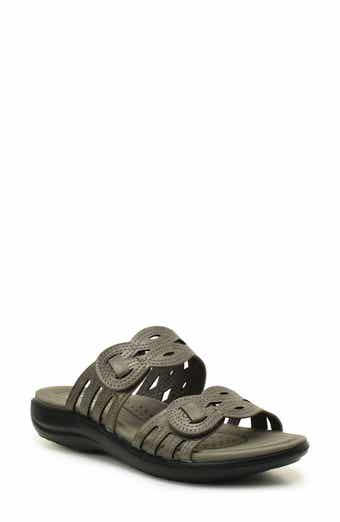 Taryn Rose Cutout Slide Sandal