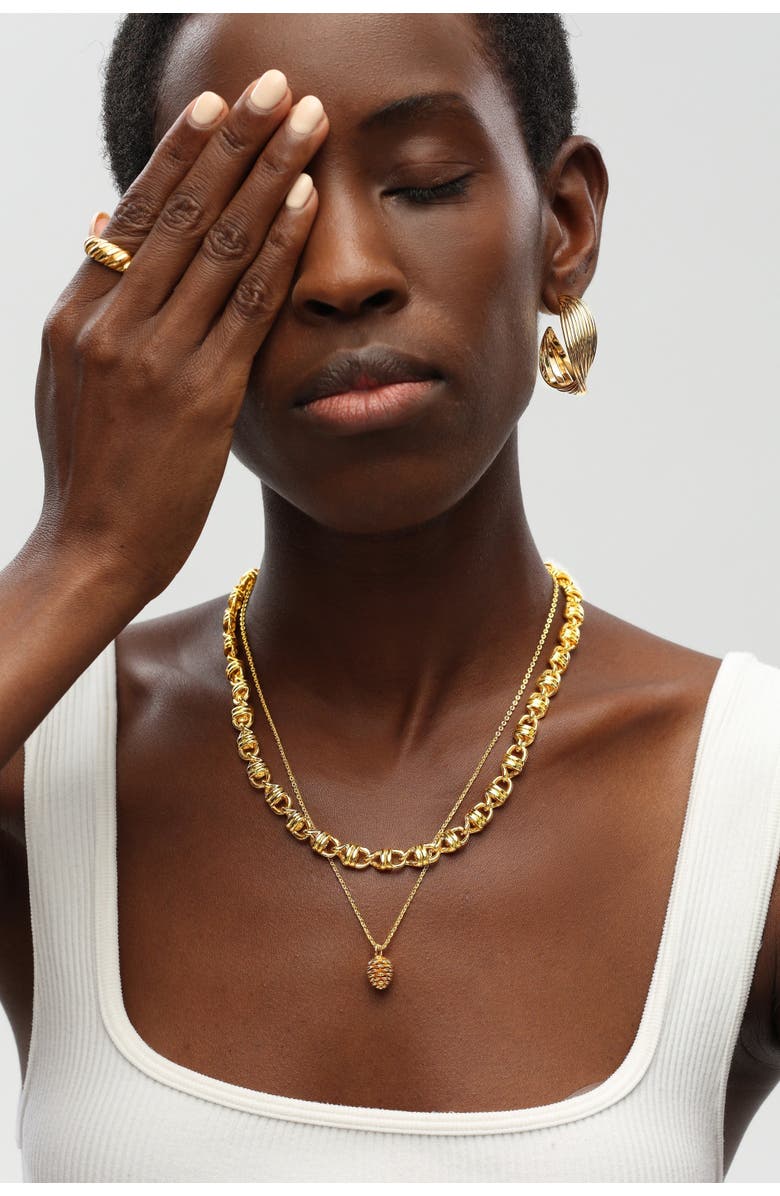 Classicharms Pinecone Pendant Necklace, Alternate, color, 