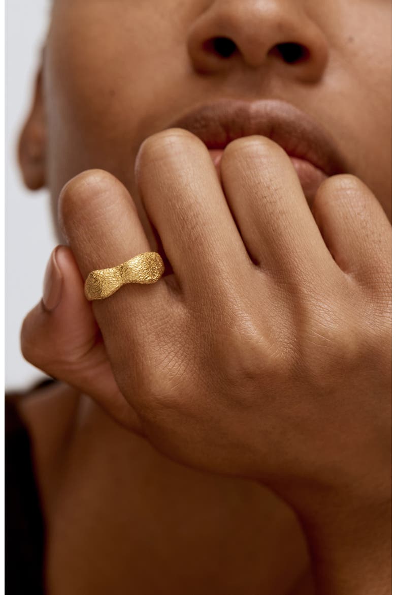 Antica Texture Ring, Alternate, color, 18CT GOLD VERMEIL