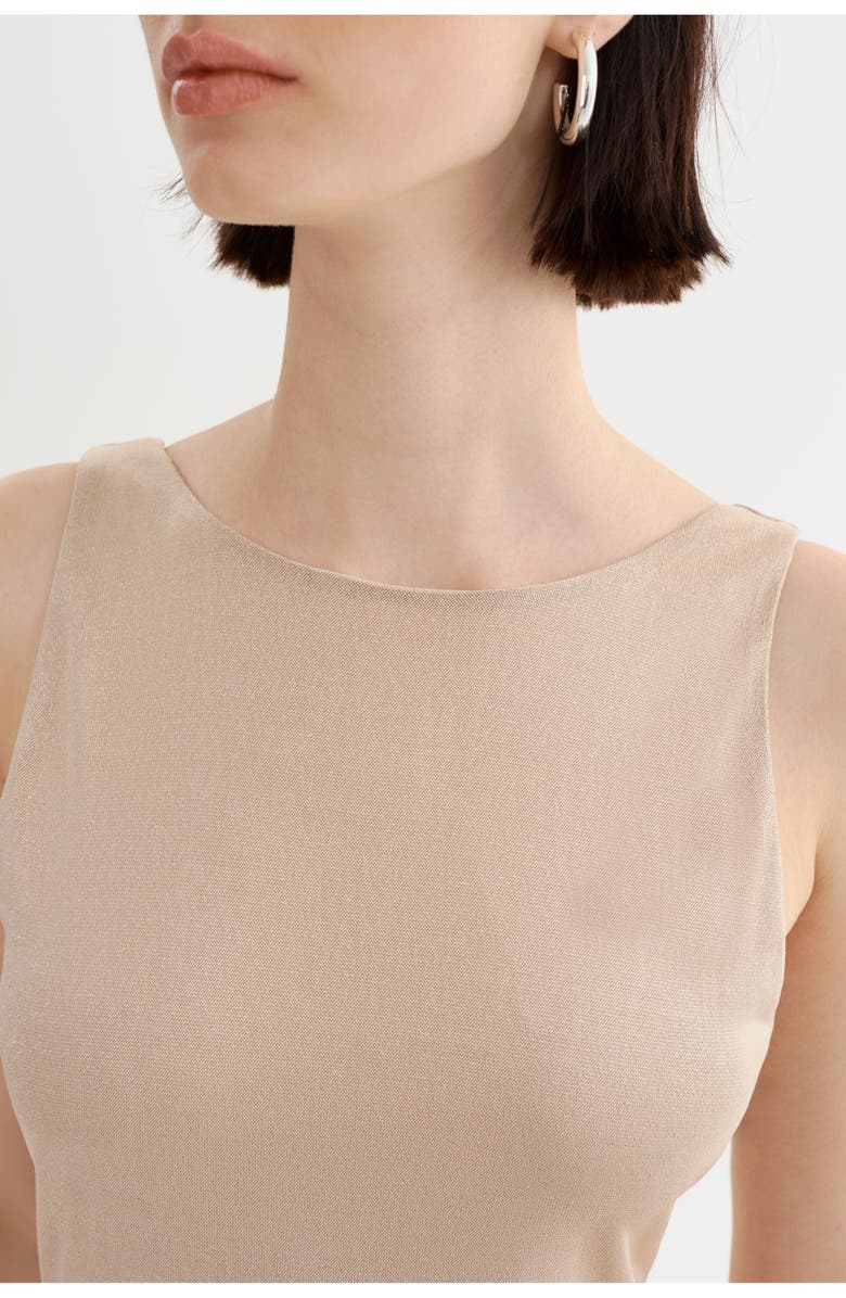 LAMARQUE KYRYLA | Sleeveless Maxi Dress, Alternate, color, Gold Shimmer