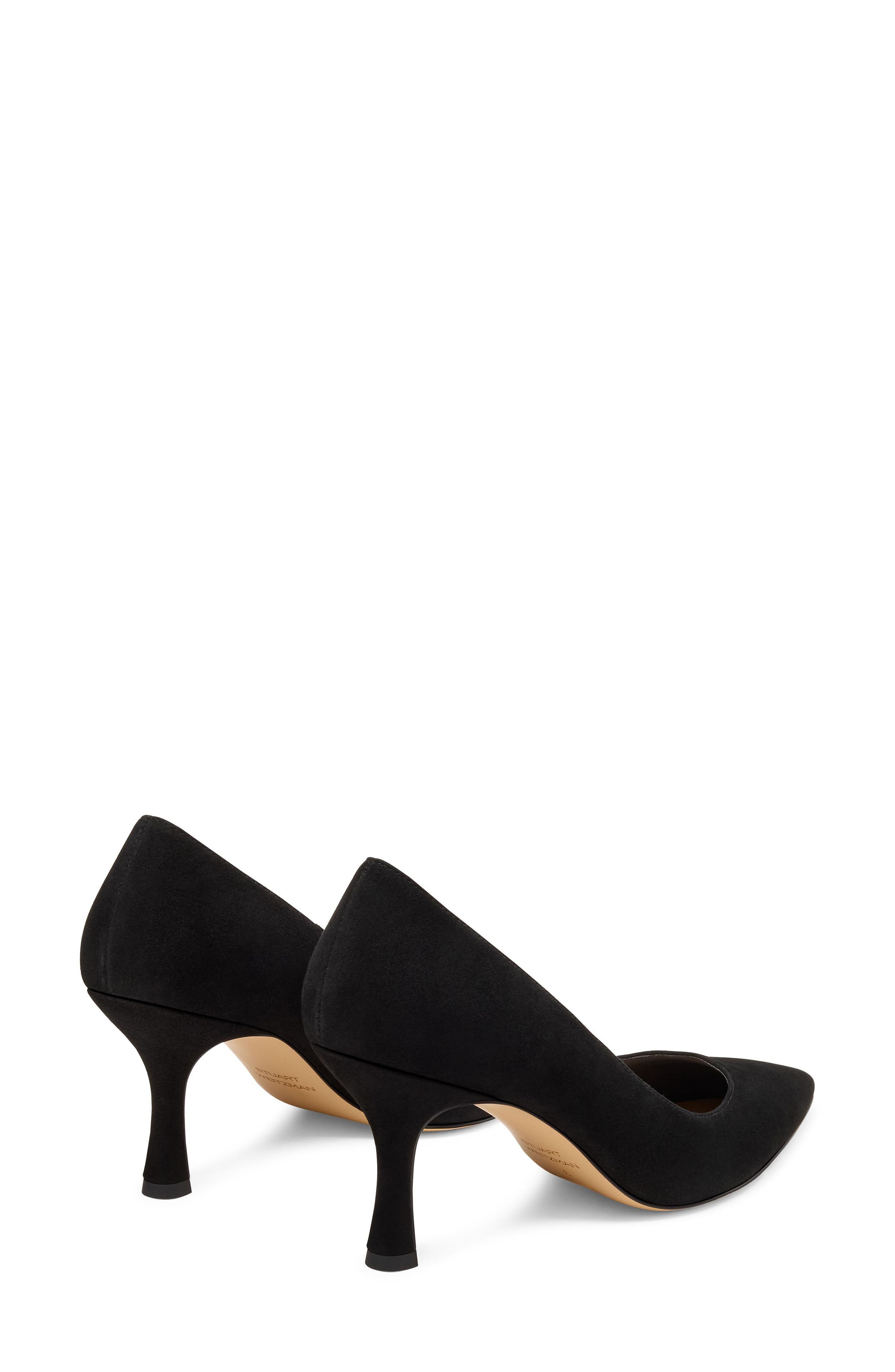 Stuart Weitzman <p>Isla Leather Pump (Women)</p>, Alternate, color, Black