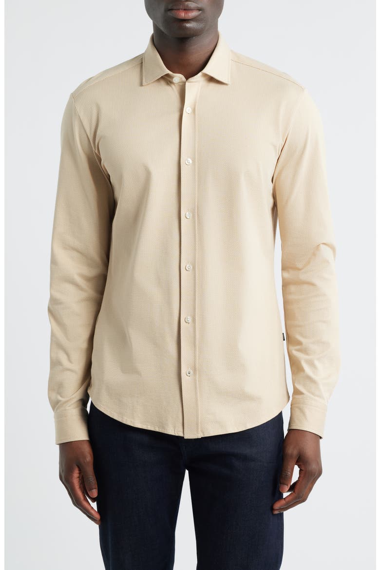Roan Button-Up Shirt, Main, color, OPEN BEIGE
