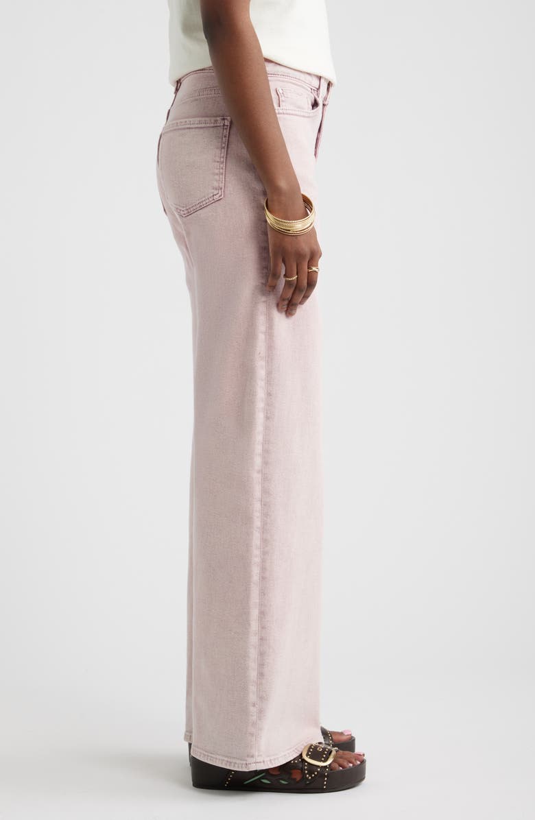 Treasure & Bond High Waist Wide Leg Jeans, Alternate, color, Pink Over Dye