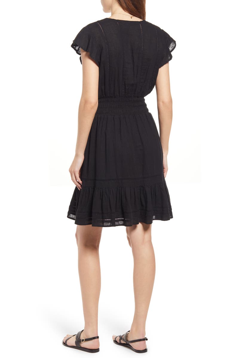 Rails Tara Ruffle Sleeve Dress, Alternate, color, 
