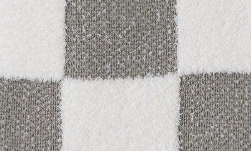 Barefoot Dreams Cozychic™ Checkered Cotton Blend Throw Blanket In Eucalyptus/cream