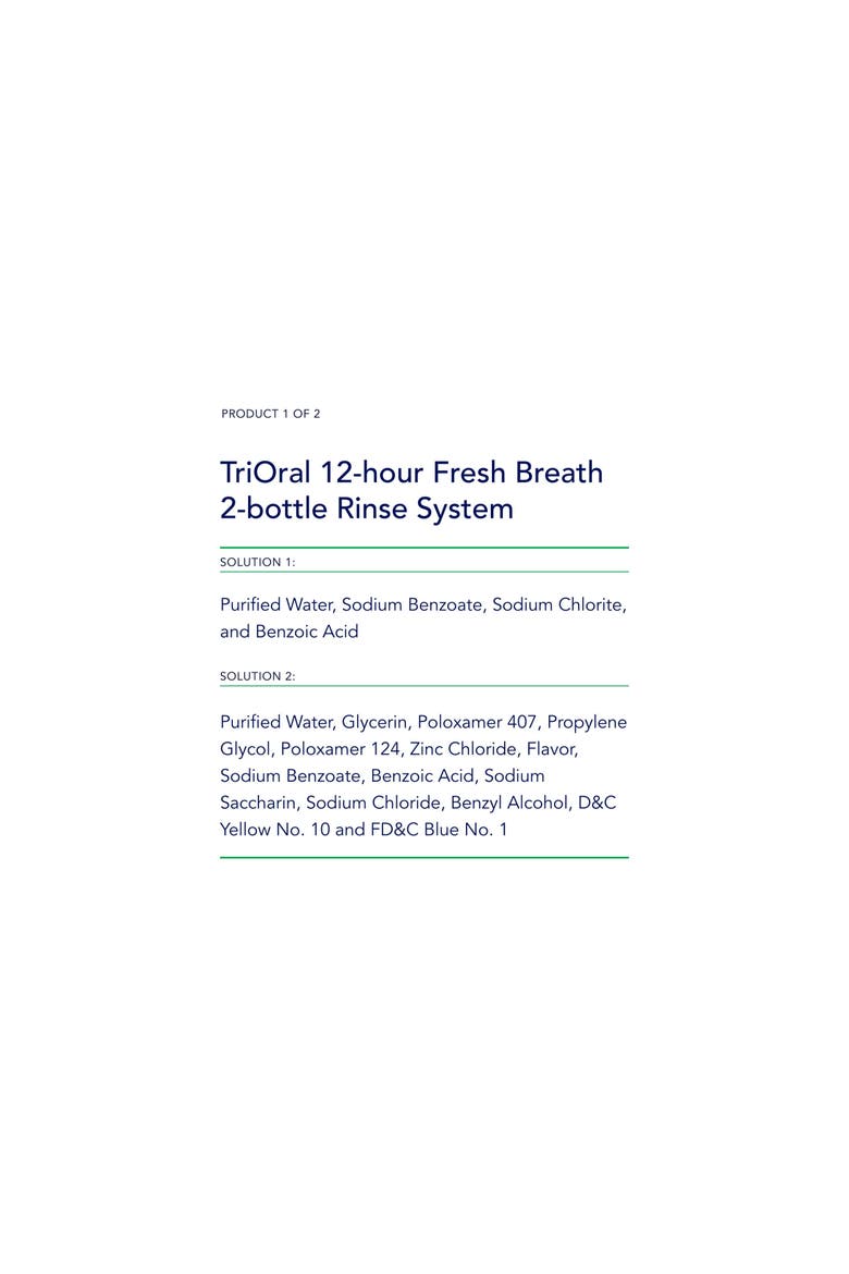 12-Hour Fresh Breath Dual Activated Mouthwash System with Toothpaste Mint, Alternate, color, Fresh Mint