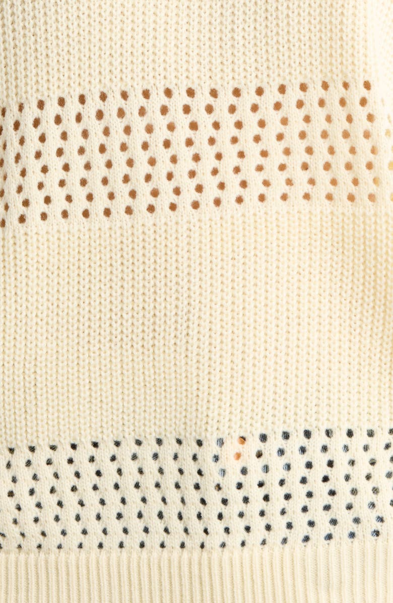 SUGARLIPS Tova Pointelle Stripe Sweater, Alternate, color, 