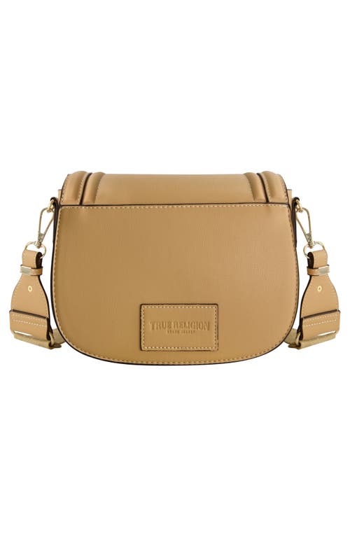 True Religion Logo Crossbody Bag In Camel