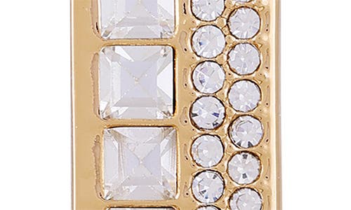 T Tahari Crystal Drop Earrings In Gold