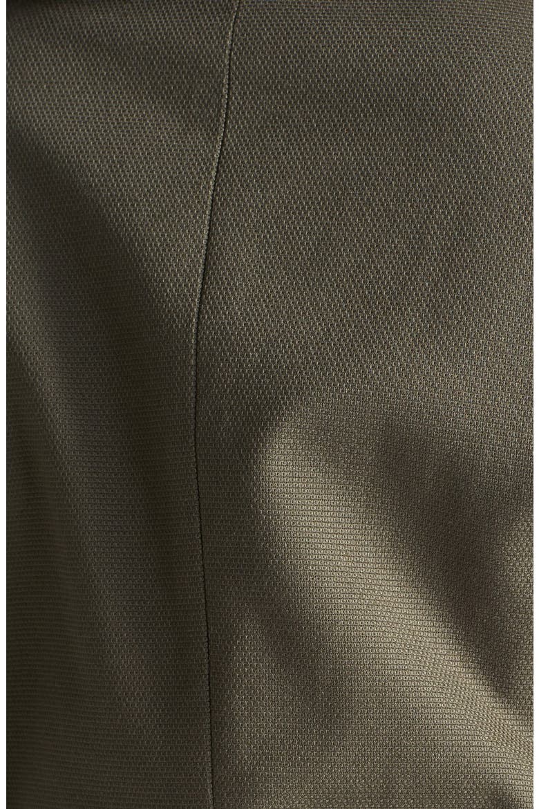 'Aruba Dobby' Mixed Media Jacket, Alternate, color, OLIVE TUSCAN- BLACK