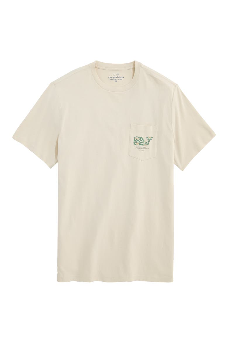 Golf Course Whale Graphic Pocket T-Shirt, Main, color, STONE