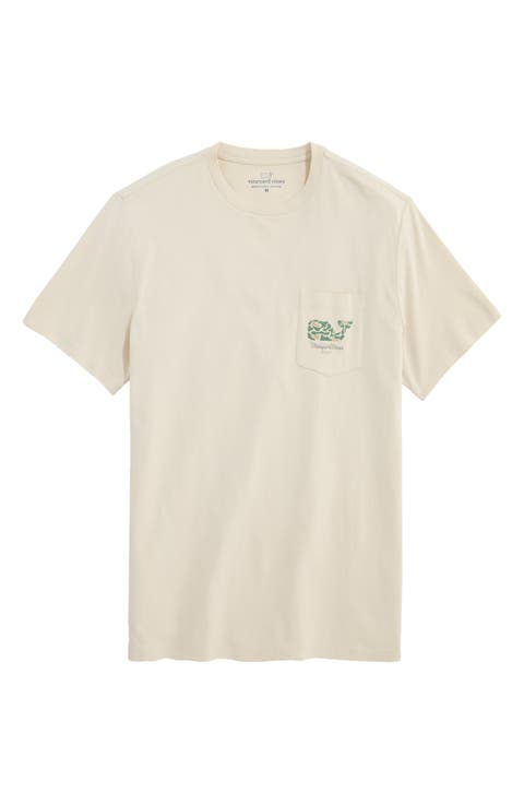Golf Course Whale Graphic Pocket T-Shirt