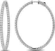 Julianna B. 5 3/4ct. t.w. Lab-Grown Diamond Hoop Earrings 14k