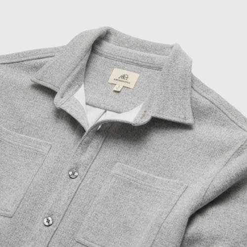 Surfside Supply Co. Louis Soft Textured Overshirt In Gray